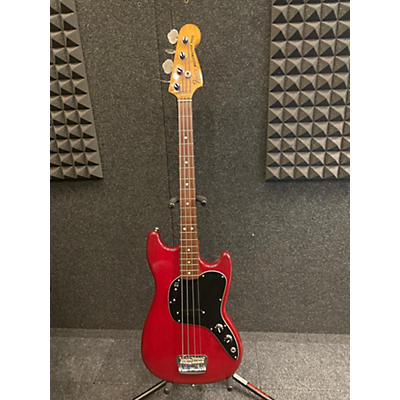 Fender Vintage 1980 Fender Music Master Bass Red Electric Bass Guitar