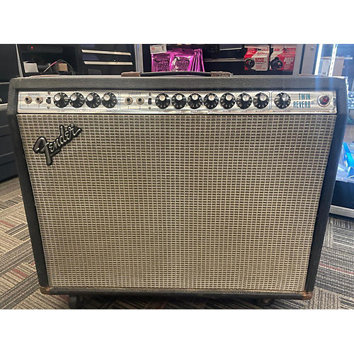 Fender Vintage 1980 Fender Twin Reverb Silver Panel Tube Guitar Combo Amp