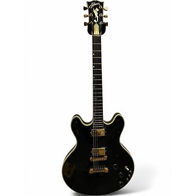 Vintage 1980 Gibson ES Artist Black Solid Body Electric Guitar