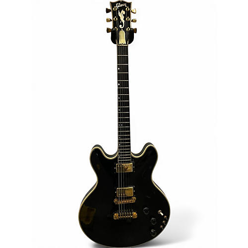 Vintage 1980 Gibson ES Artist Black Solid Body Electric Guitar Black