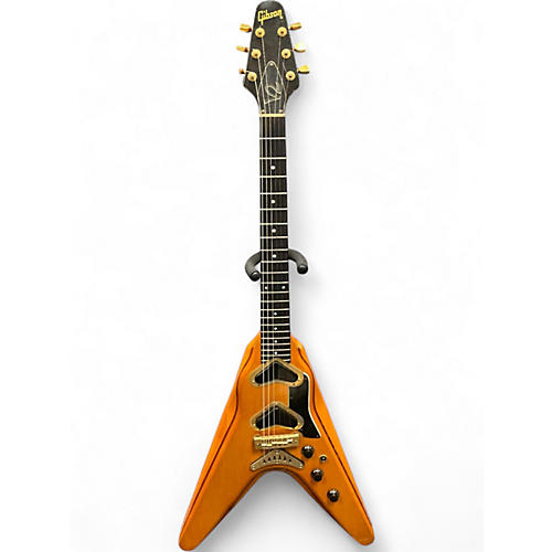 Vintage 1980 Gibson Flying V2 Natural Solid Body Electric Guitar Natural