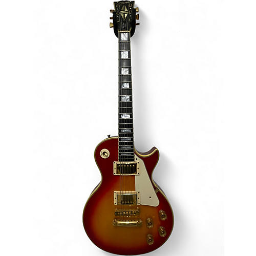 Vintage 1980 Gibson Les Paul Custom Cherry Sunburst Solid Body Electric Guitar Cherry Sunburst