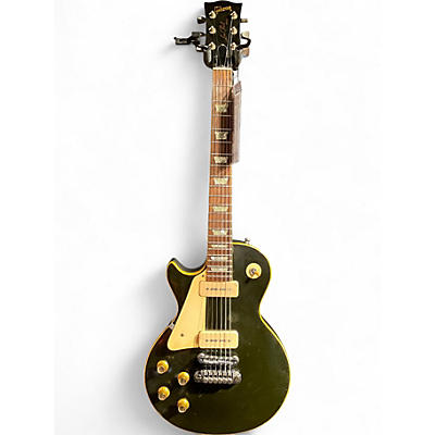 Vintage 1980 Gibson Les Paul Deluxe Black Solid Body Electric Guitar