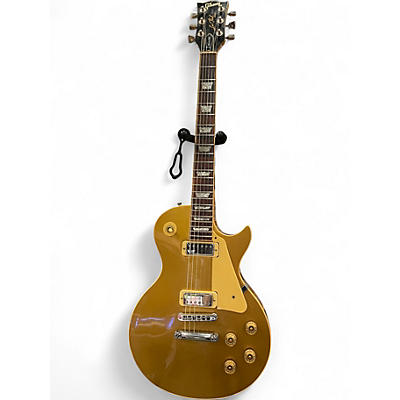Vintage 1980 Gibson Les Paul Deluxe Gold Top Solid Body Electric Guitar