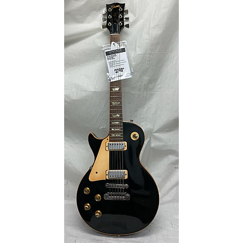 Gibson Vintage 1980 Gibson Les Paul Deluxe Left Handed Ebony Electric Guitar Ebony