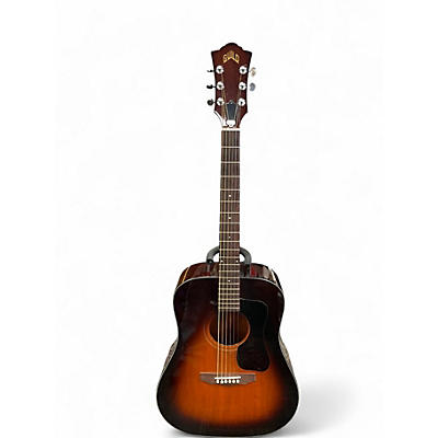 Vintage 1980 Guild d25 Tobacco Burst Acoustic Guitar