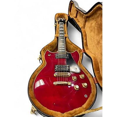 Vintage 1980 Yamaha sbg2000 Trans Crimson Red Solid Body Electric Guitar