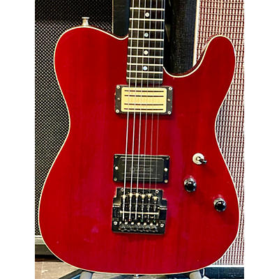 Vintage 1980S Modulus T-STYLE Red Solid Body Electric Guitar
