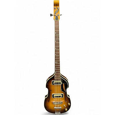 Vintage 1980s Aria H style Bass 2 Tone Sunburst Electric Bass Guitar