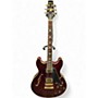 Vintage 1980s Aria TA-60 Burgundy Hollow Body Electric Guitar Burgundy