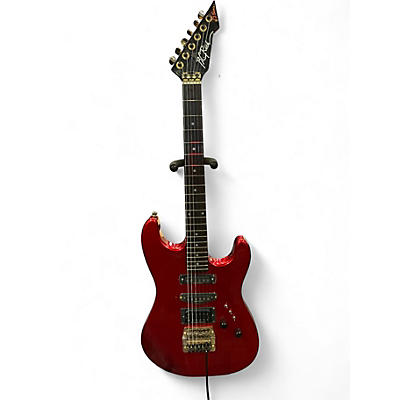Vintage 1980s B.C. Rich ST3 Candy Apple Red Solid Body Electric Guitar