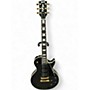 Vintage 1980s Burny Black Beauty Black Solid Body Electric Guitar Black