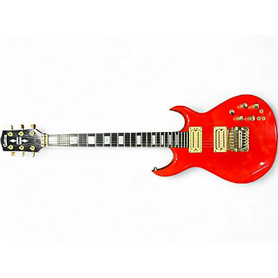 Vintage 1980s Carvin DC200 Red Solid Body Electric Guitar