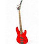 Vintage 1980s Charvel 2B Red Electric Bass Guitar Red