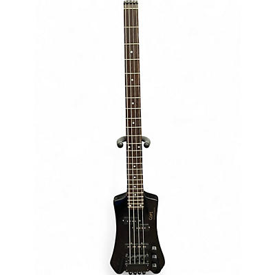 Vintage 1980s Cort Headless Black Electric Bass Guitar