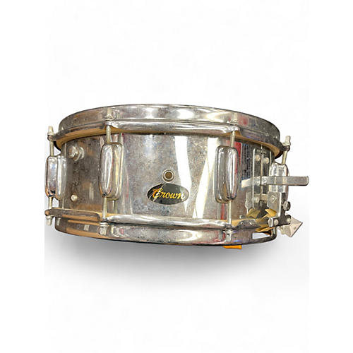 Crown Vintage 1980s Crown 14in steel Silver Drum Silver 33