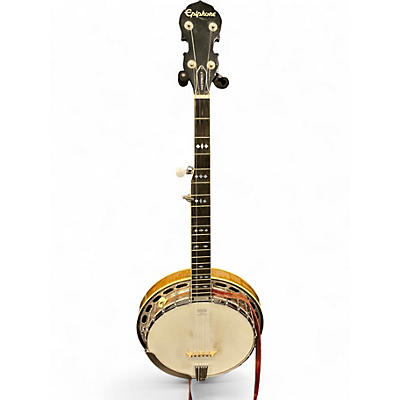 Vintage 1980s Epiphone MASTERBUILT BANJO Natural Banjo