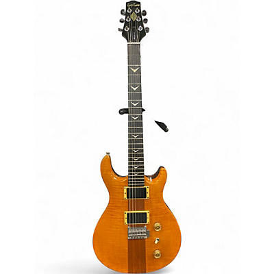 Vintage 1980s Epiphone Spotlight Nouveau Trans Amber Solid Body Electric Guitar