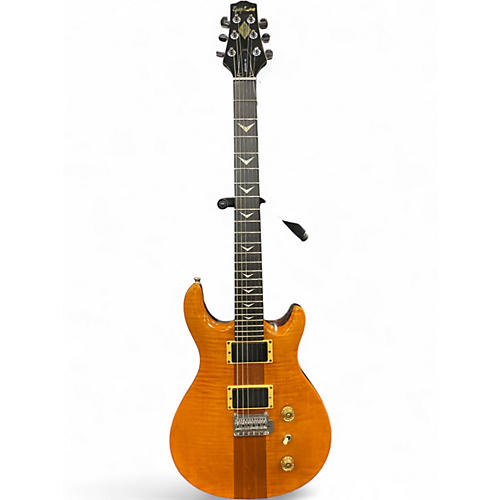 Vintage 1980s Epiphone Spotlight Nouveau Trans Amber Solid Body Electric Guitar Trans Amber