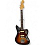 Vintage 1980s Fender 1962 Reissue Jaguar 3 Tone Sunburst Solid Body Electric Guitar 3 Tone Sunburst