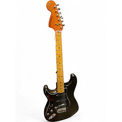 Vintage 1980s Fender 1980s stratocaster LH Charcoal Solid Body Electric Guitar