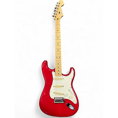 Vintage 1980s Fender American Standard Stratocaster red Solid Body Electric Guitar