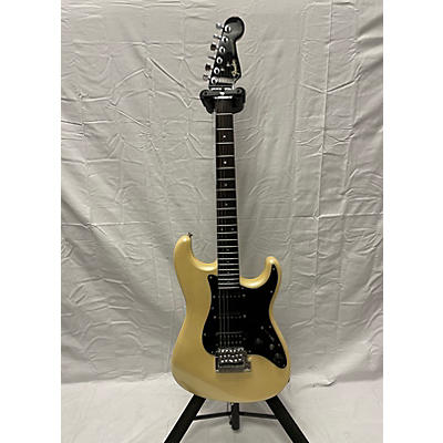 Fender Vintage 1980s Fender Contemporary Stratocaster MIJ Black And Gold Solid Body Electric Guitar