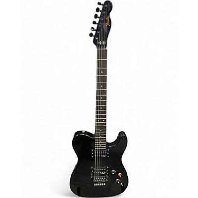 Vintage 1980s Fender Contemporary Telecaster Black Solid Body Electric Guitar