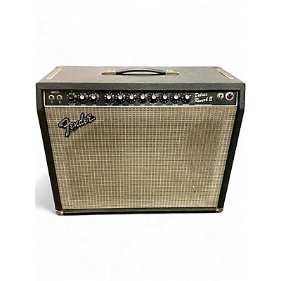 Vintage 1980s Fender Deluxe Reverb II Tube Guitar Combo Amp