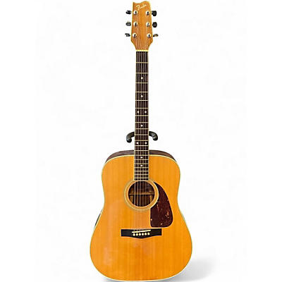 Vintage 1980s Fender F-250 Natural Acoustic Guitar