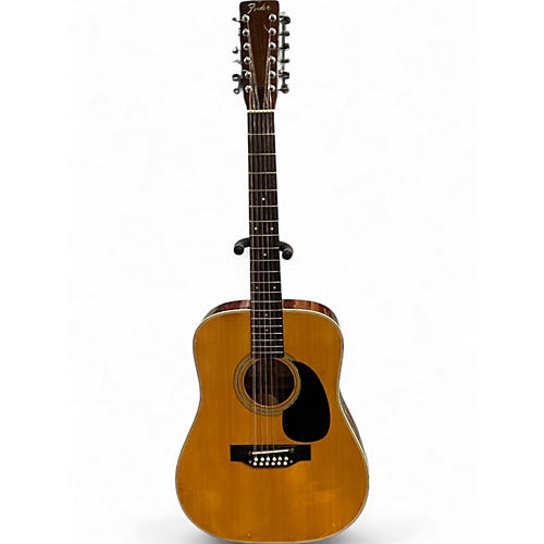 Vintage 1980s Fender F55-12 Natural 12 String Acoustic Guitar Natural