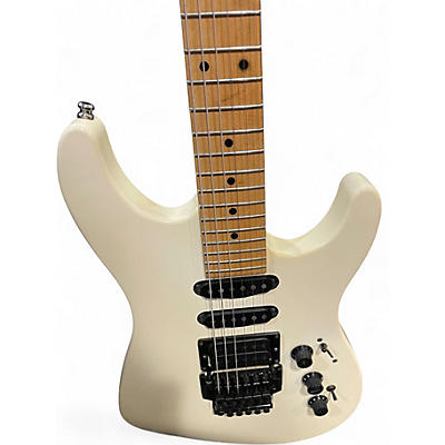 Vintage 1980s Fender HM Heavy Metal Stratocaster White Solid Body Electric Guitar