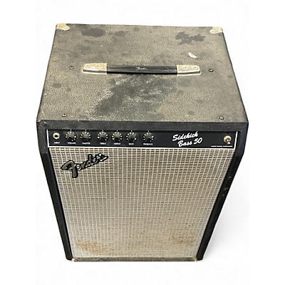 Vintage 1980s Fender SIDEKICK BASS 50 Bass Combo Amp