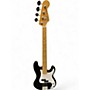Vintage 1980s Fender Standard Precision Bass Black Electric Bass Guitar Black