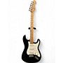 Vintage 1980s Fender Stratocaster Black Solid Body Electric Guitar Black