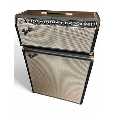 Vintage 1980s Fender TWIN REVERB II HEAD AND CAB Tube Guitar Amp Head