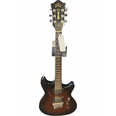 Vintage 1980s Guild S-25 Brown Sunburst Solid Body Electric Guitar