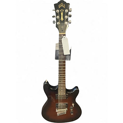 Vintage 1980s Guild S-25 Brown Sunburst Solid Body Electric Guitar Brown Sunburst