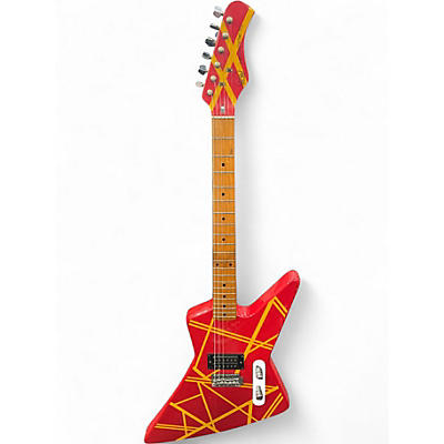 Vintage 1980s Hondo Deluxe 781 RED Solid Body Electric Guitar