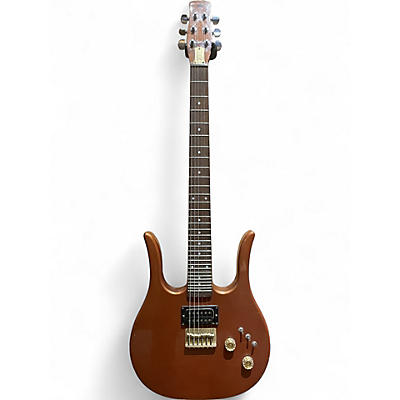 Vintage 1980s Hondo LONGHORN GUITAROLIN Brown Solid Body Electric Guitar