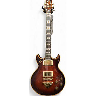 Vintage 1980s Ibanez AR300 Brown Sunburst Solid Body Electric Guitar