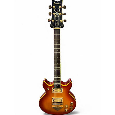 Vintage 1980s Ibanez ARTIST Cherry Sunburst Solid Body Electric Guitar