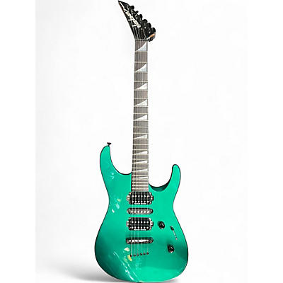 Vintage 1980s Jackson PRO DINKY REV HEADSTOCK  Emerald Green Solid Body Electric Guitar
