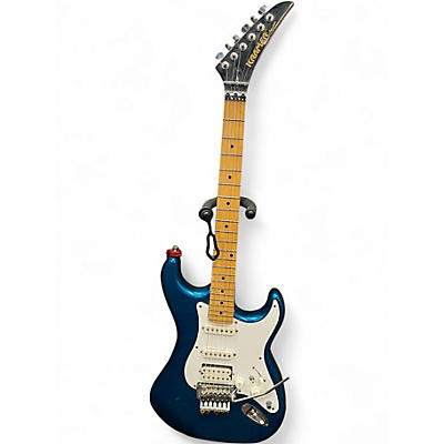 Vintage 1980s Kramer AMERICAN PACER Blue Solid Body Electric Guitar