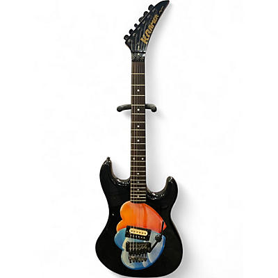Vintage 1980s Kramer BARETTA KLINE Custom Graphic Solid Body Electric Guitar