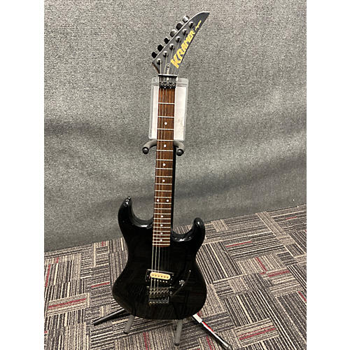 Vintage 1980s Kramer Beretta I Black Solid Body Electric Guitar Black