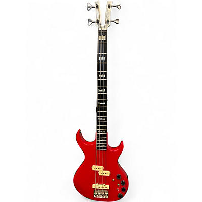 Vintage 1980s Kramer DMZ5000 Cherry Electric Bass Guitar