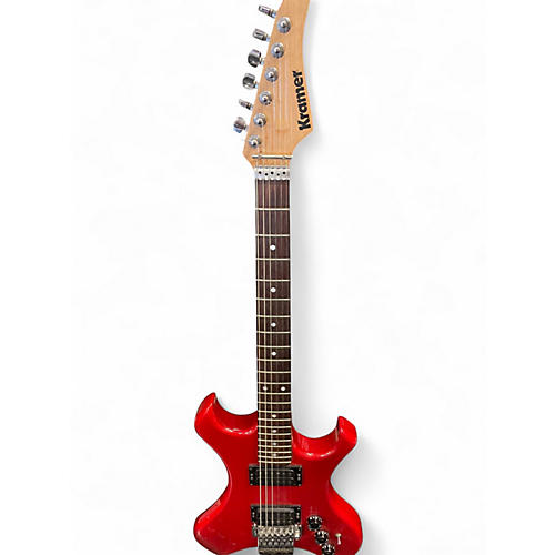 Vintage 1980s Kramer FLOYD ROSE SIGNATURE Red Solid Body Electric Guitar Red