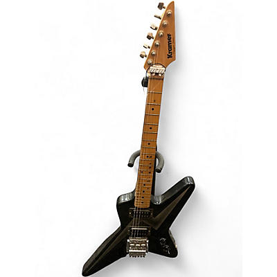 Vintage 1980s Kramer VOYAGER Black Solid Body Electric Guitar