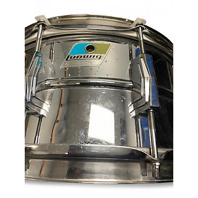 Vintage 1980s Ludwig 14in LM411 SUPERSENSITIVE Chrome Drum